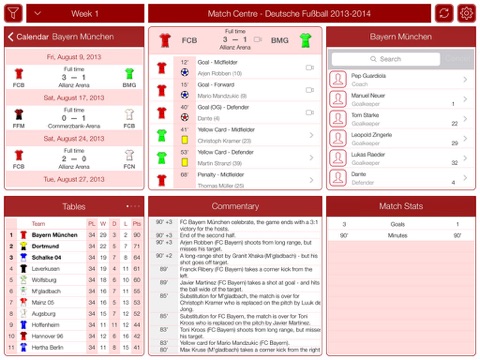 Deutsche Fußball 2013-2014 - Match Centre screenshot 3