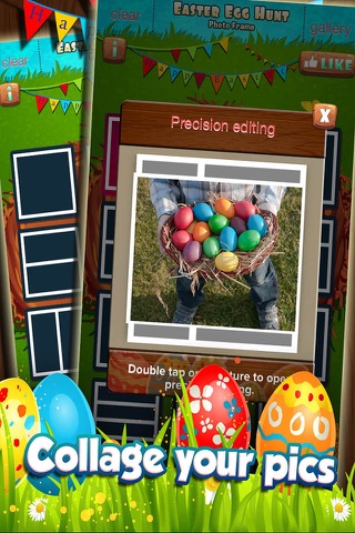 Easter Egg Hunt 2015 Photo Frame and Collage Editor - Candy , Kids , Rabbits and Chocolate Eggs : FREE App screenshot 2