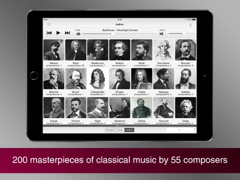 Masterpieces of classical music. screenshot