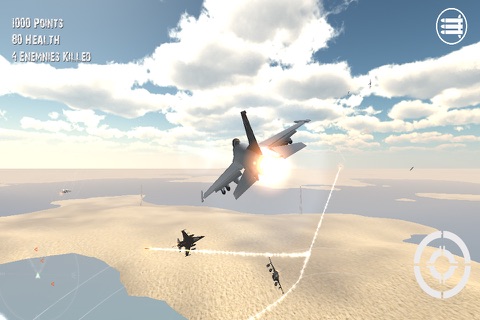 3D Jet Air Strike Combat Fighter Mission F16 3D : Delta Force 2015 HD screenshot 4