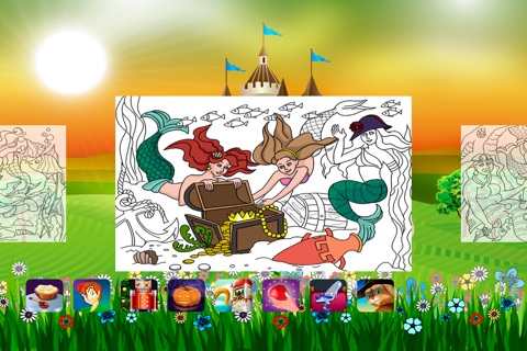 The Little Mermaid. Coloring book for children screenshot 3