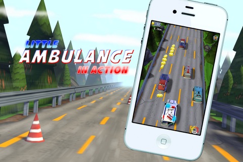 Little Ambulance in Action Gold: 3D Fun Exciting Driving for Kids with Cute Emergency Car screenshot 2