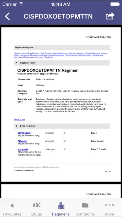 Drug Formulary - Cancer Care Ontario screenshot-3