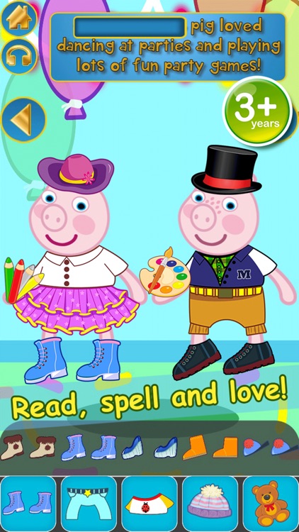 My Interactive Happy Little Pig Story Book Dress Up Time Game - Advert Free App screenshot-4