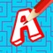 Play Mazes, Paint and Teach the Alphabet for your kids