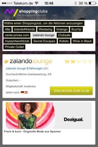 de.myshoppingclubs screenshot 2