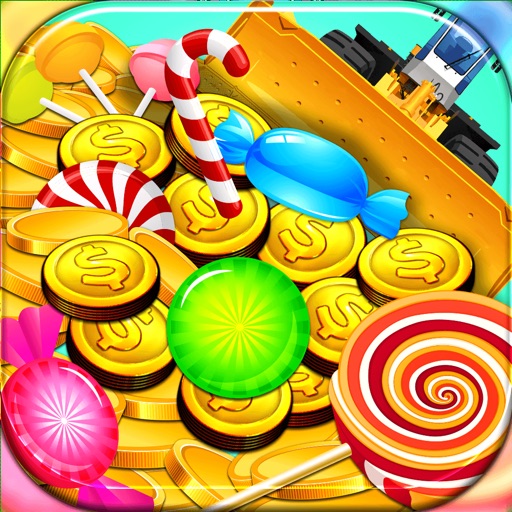 " A Coin Dozer Smash Fever Free - Best Carnival Game! Icon