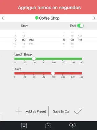 Screenshot 2 WorkTime - Calendario de Trabajo, Calendario de Turnos y Gestor Trabajo iphone