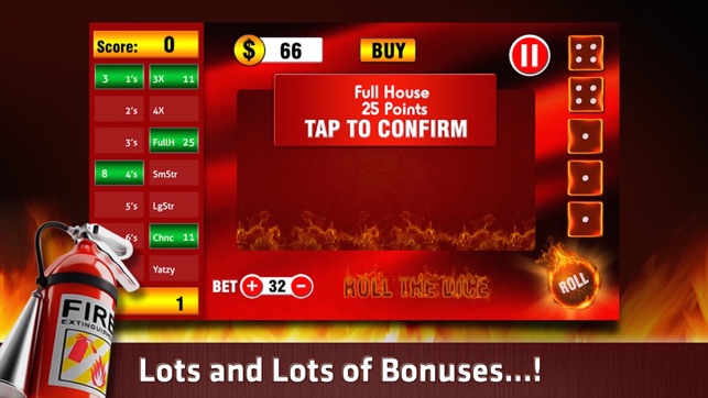 Yatzy on Fire - Free, Hot & New Yahtzy Dice Game(圖3)-速報App