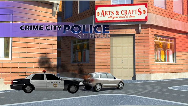 Real Crime City Police  911 Rescue Actions Cop Car VS Extreme Thieves screenshot-4