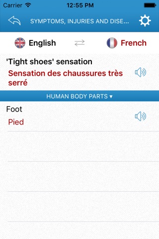 Medical Multilingual Dictionary for Travellers screenshot 2