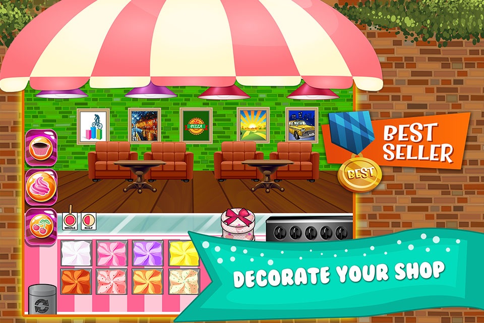 Cupcake Dessert Pastry Bakery Maker Dash - candy food cooking game! screenshot 3