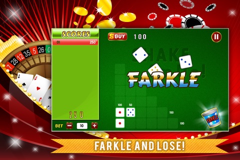 Farkle Addict Game FREE -  Dice 10000 Points to Win Jackpot screenshot 2