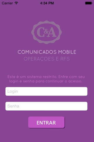 Comunicados Operacoes RFS CEA screenshot 3