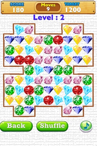 3D Candy Gem Blitz - Crush 3 jewels to match screenshot 4