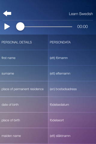 Learn SWEDISH Fast and Easy - Learn to Speak Swedish Language Audio Phrasebook and Dictionary App for Beginners screenshot 4