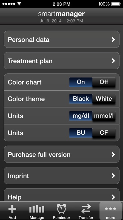 Diabetes smartmanager incl. Basal-Bolus therapy screenshot-3