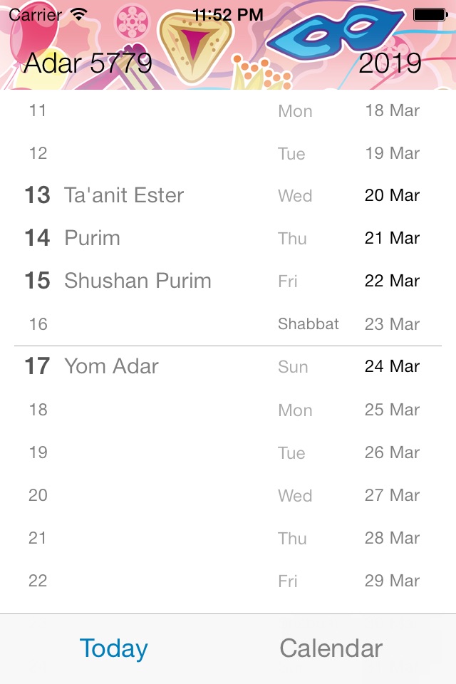 Lunary - Hebrew Calendar screenshot 4