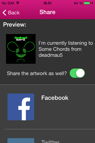 I'm Listening - Share your music artwork screenshot 2