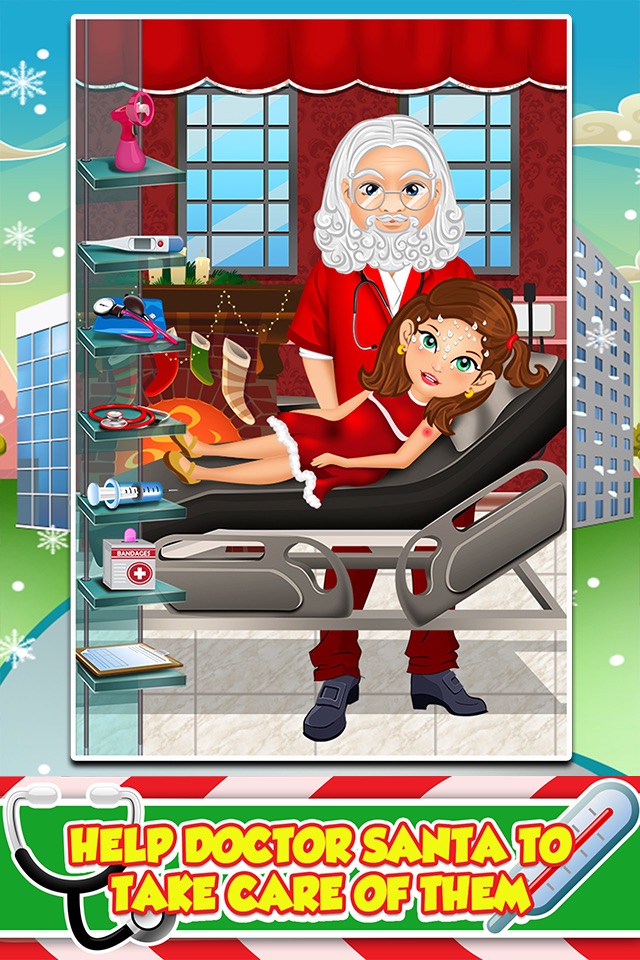 Mommy's Christmas Baby Doctor Salon - My Santa Spa Make-Up Games! screenshot 2