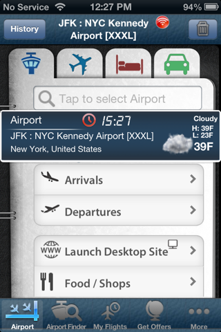 Kennedy Airport Info + Radar screenshot 2