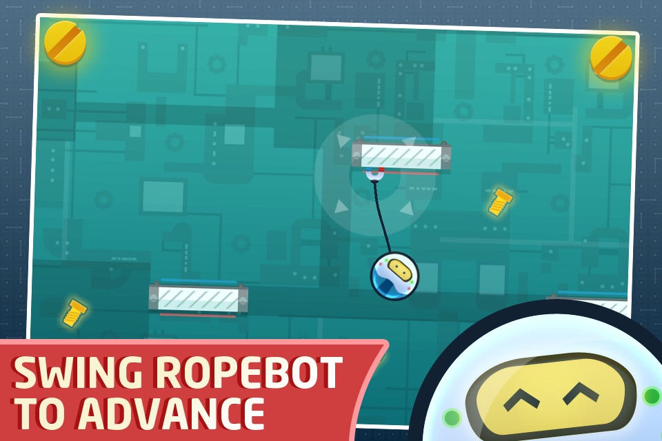 RopeBot - Tiny Robot Adventure screenshot 2