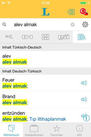 Türkisch <-> Deutsch Wörterbuch Basic screenshot 2