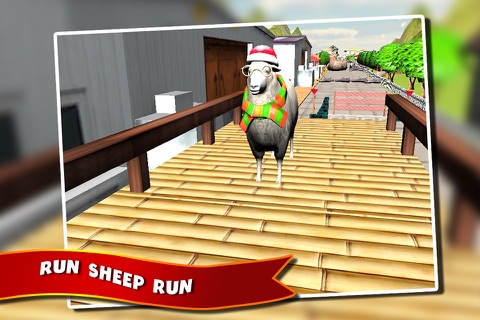 Sheep Run Simulator 3D - Farm Crazy Lamb Running Simulation Game in Real City screenshot 4