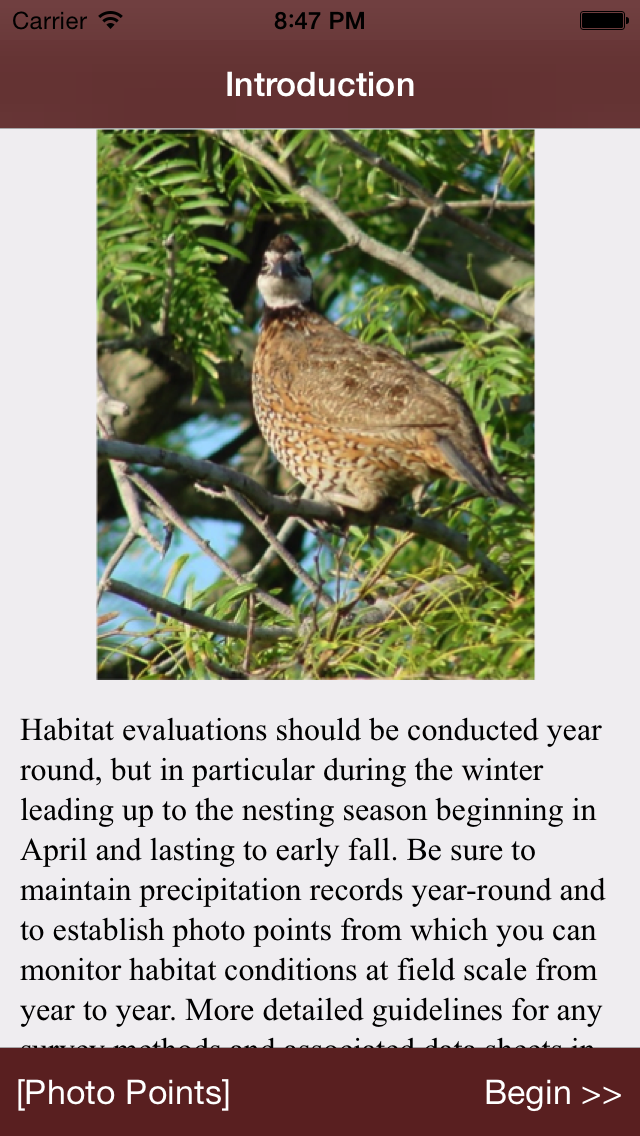 How to cancel & delete Northern Bobwhite Habitat Evaluation from iphone & ipad 2