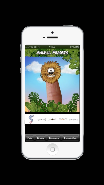 Animal Fingers - Create funny Animal faces over your fingers!