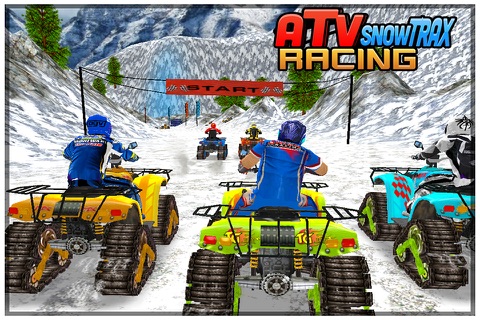ATV Snow Trax Racing ( on 3D Ice road tracks ) screenshot 3