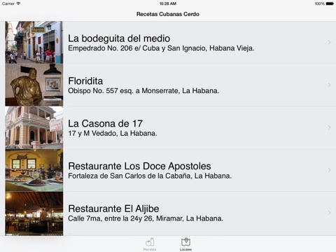 Cuban Recipes Pork & Restaurants HD screenshot 3