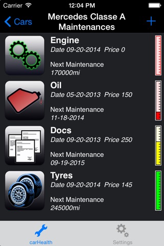 Manutenzioni Auto - CarHealth screenshot 2