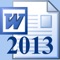 Microsoft Word 2013 is latest version of the ever popular Microsoft Word