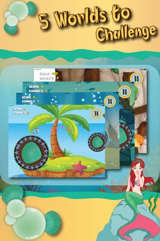 Mermaid Magical Jump, Underwater Ocean World Treasure Adventure FREE screenshot 4