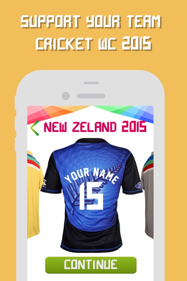 Cricket World Cup 2015 Jersey Maker screenshot 3