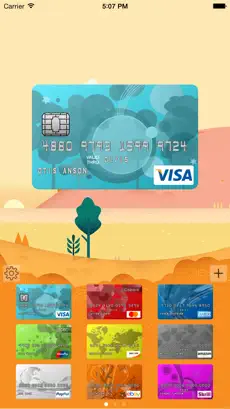 Captura de Pantalla 1 CardFolio - Tarjeta de crédito y gestor de contraseñas iphone