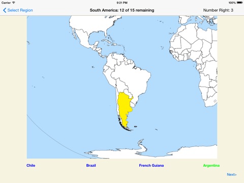 World Geography - Quiz screenshot 2