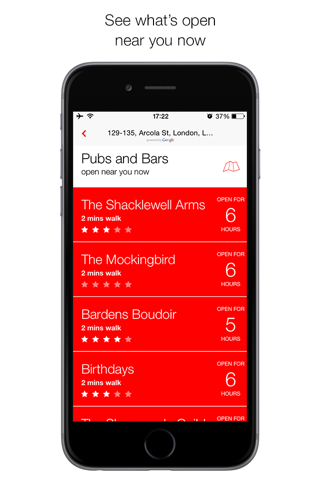 Where now? What's open, near you now! screenshot 2