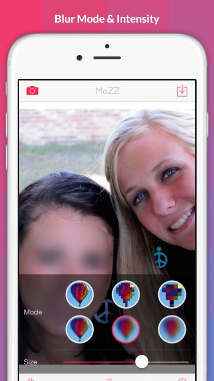 MoZZ - blur & pixellation photo app -