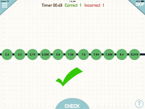 Number Line - Order Fractions,Decimals,Whole Numbers and Negative Numbers screenshot 3