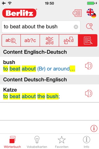 German - English Berlitz Standard Talking Dictionary screenshot 2