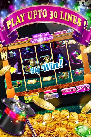 Wizard of Slots Machine - Wonderful and Magical Casino Bonus Game screenshot 4