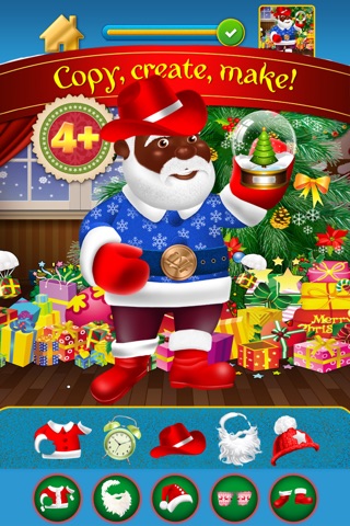 My Festive Secret Santa Christmas Dressing Up Copy Maker Advert Free Game screenshot 4
