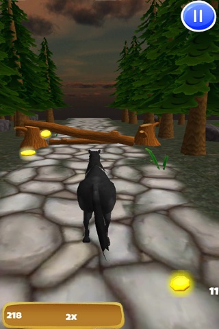 A Black Stallion: 3D Horsey Running Game - FREE Edition screenshot 2