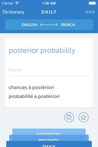 Linguist Dictionary – English-French Statistics Terms. Linguist Dictionary - Dictionnaire français-anglais des statistiques screenshot 2