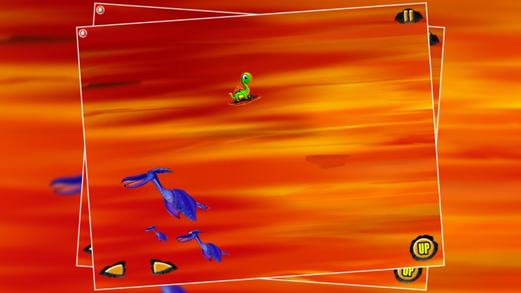 Rocking Surf Dinosaur : The Fire Lava River Prehistoric Journey - Free screenshot-3