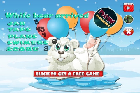 A Polar Snow Paradise Ice Frozen Flyer - Tap Arctic Holiday Rescue Bear Game Free screenshot 4