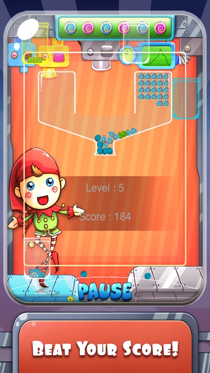 100 Candy Balls Classic Free - Catch And Collect The Falling Jelly Sweet Candy Ping Pong Balls screenshot-4