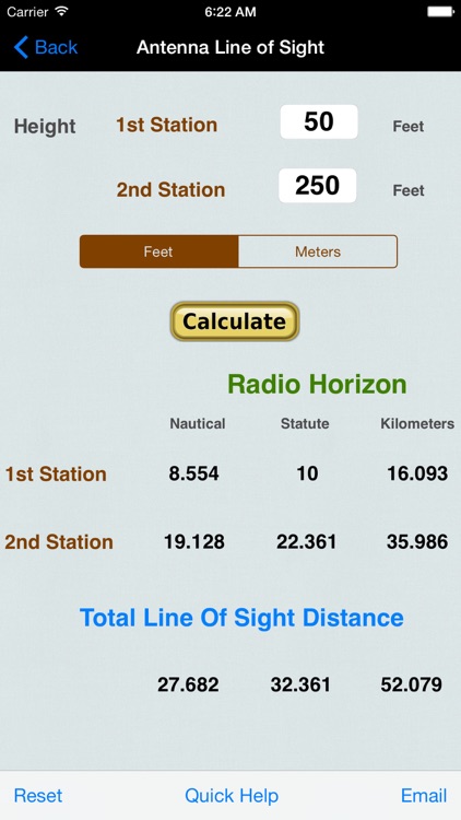 VHF/UHF Antenna Line of Sight